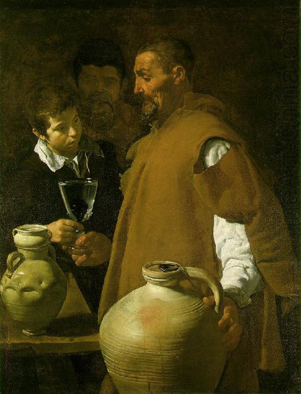 VELAZQUEZ, Diego Rodriguez de Silva y The Waterseller of Seville china oil painting image